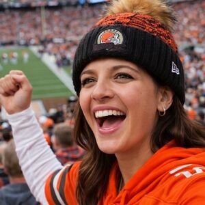 Cleveland‎ Browns Pom Knit Winter Hat NWT